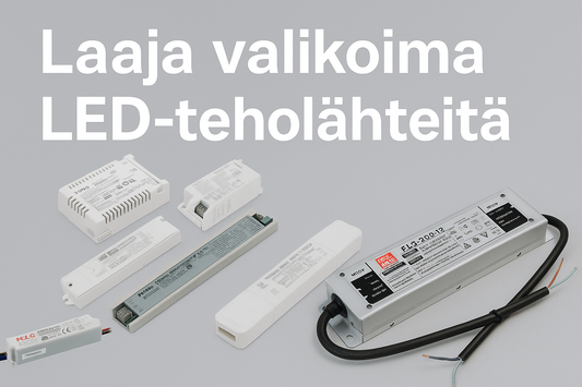 Laaja valikoima LED-teholähteitä – LumiSolutionsin vahvuus