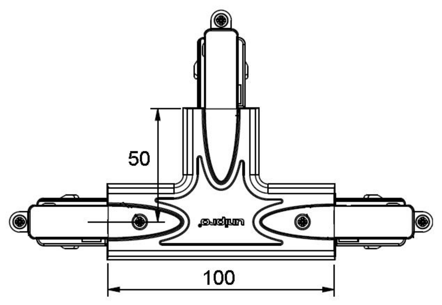 Unipro® TA3A – T-liitin 3-vaihekiskoon (maadoitus A)