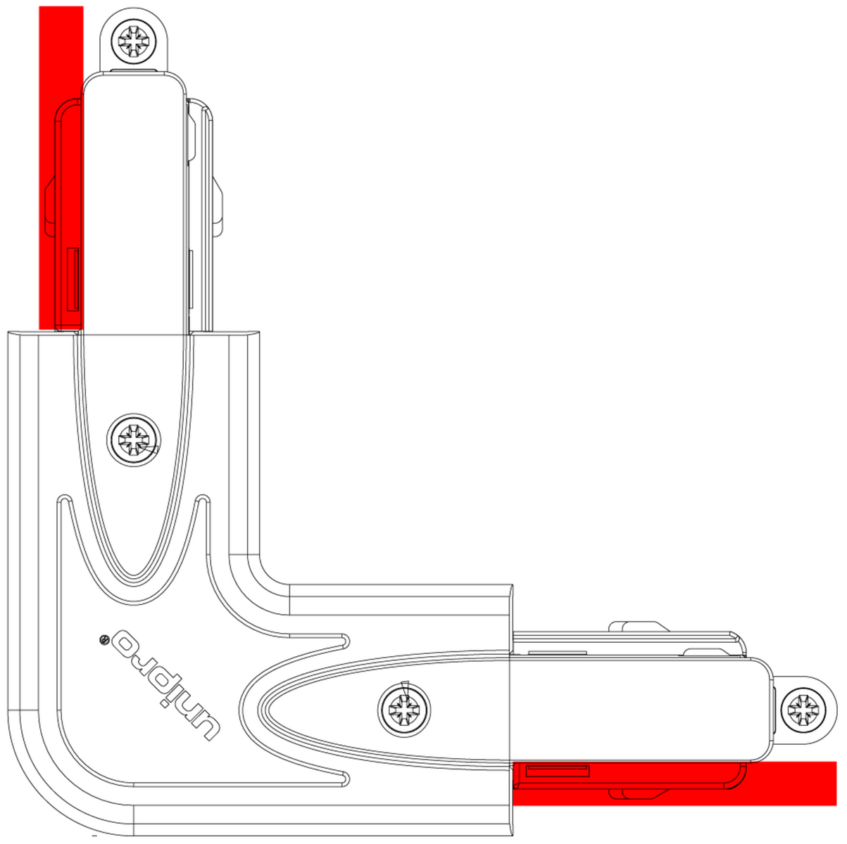 Unipro® LC3 – L-kulmasyöttöliitin 3-vaihekiskoon