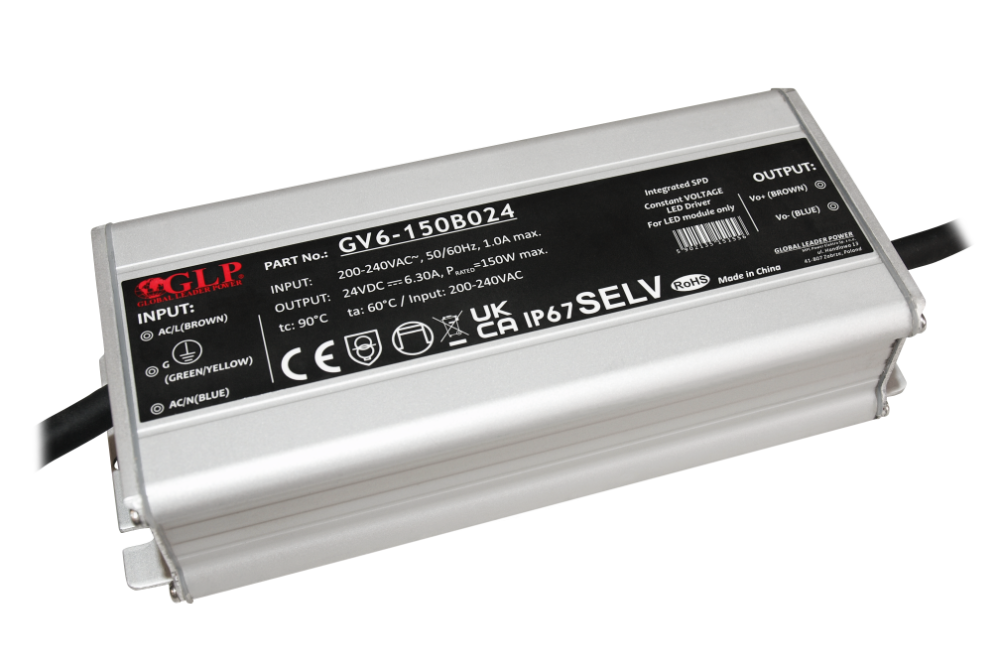 GV6-150B024 – 150 W, 24 V, IP67