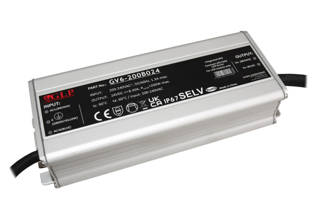 GV6-200B024 – 200 W, 24 V, IP67