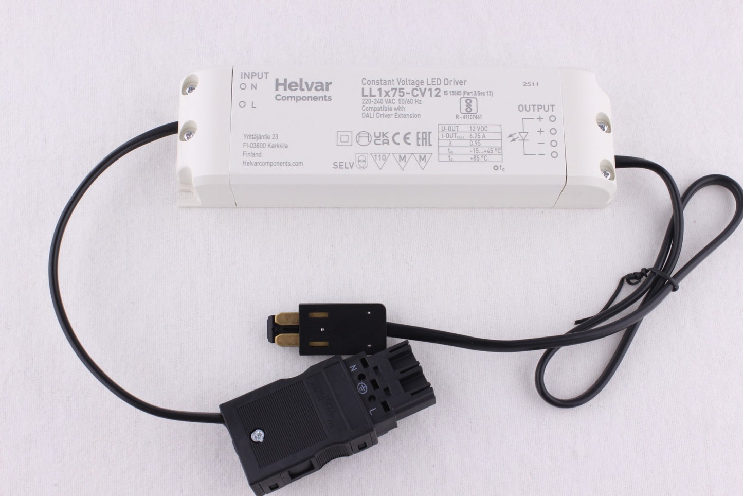 LED-teholähde Lumitrack 75W 24V sisäkäyttöön ammattilaisille
