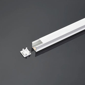 Upotettava LED-profiili 1515 2,5m – uppoasennus (15mm) LED-nauhoille, alumiinista ja kestävästä materiaalista.