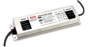 Mean Well ELG-240-24B-3Y LED-virtalähde – 240 W, 24 V, 10 A, IP67 tuotekuva