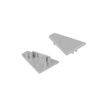 KULMA16 LED-profiilin päätypalat, kaksi kestävää muovista valmistettua päätypalaa, eri väreillä.