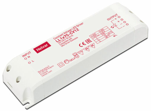 Helvar LL1x75-CV12 LED-vakiojänniteteholähde 12V 75W kompakti