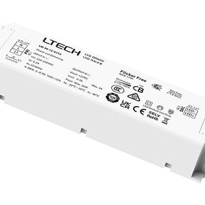 LTECH LM-36-12G1T2 LED-virtalähde – 36 W, 12 V, 3 A, TRIAC/ELV