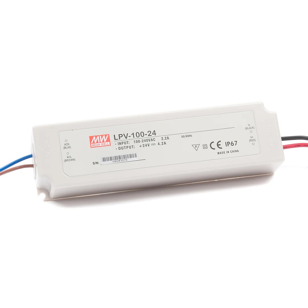 Mean Well LPV-100-24 LED-vakiojännitelähde 24V 100W kompakti