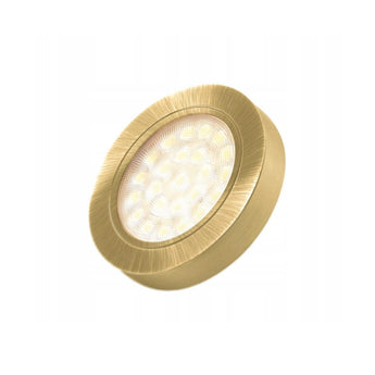 2W 12V LED-kalustevalaisin OVAL kulta, 200lm CRI80, IP20, himmennettävä - moderni ja tyylikäs valaistusratkaisu.