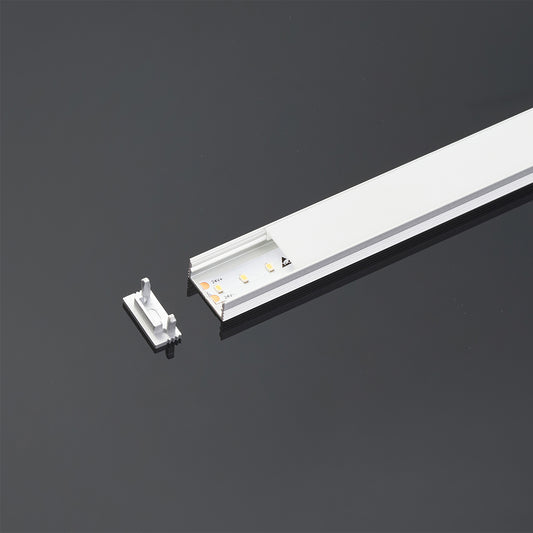 Pinta LED-profiili 1607 – matala alumiiniprofiili LED-nauhoille (16x7 mm)