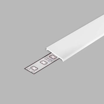 Kliksautettava diffuusori C3 LED-profiiliin, 2 metrin pituus ja helppo asennus.