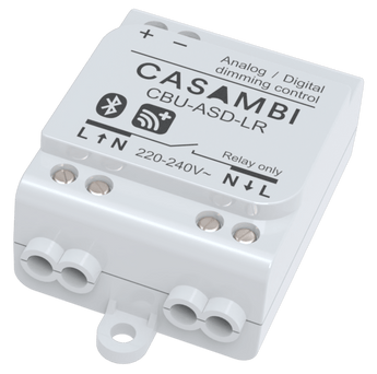Langaton DALI-ohjain CBU-ASD-LR, analoginen ja digitaalinen himmennyskohdin Casambilta.