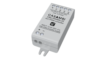 Casambi CBU-PWM4-LR Bluetooth-ohjattava PWM-säätölaite nelikanavaisena LED-ohjauksena.