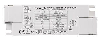 Sunricher SRP-2305N-25 – DALI2 LED-driver vakiovirta 25W, 250-700mA, Push-DIM, NFC tuotekuva