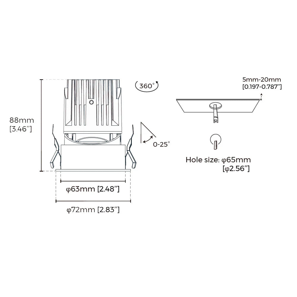 15W GENIE LED-alasvalo