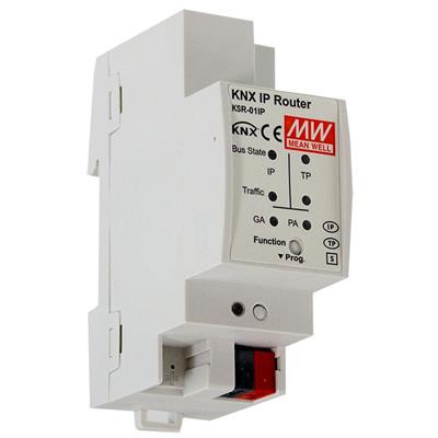 MEAN WELL KSR-01IP KNX IP-reititin DIN-kiskoon asennettava