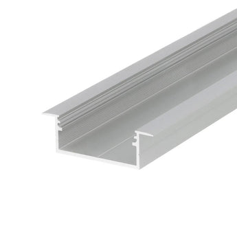 MONI30-06 suurikokoinen, matala uppoasennettava LED-profiili - anodisoitu