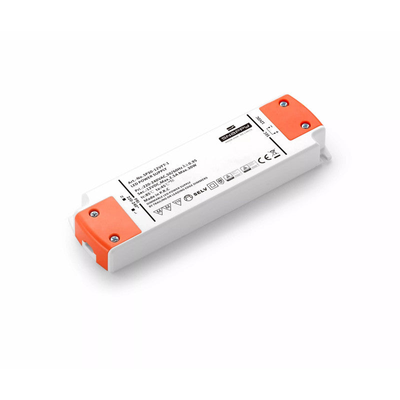 Himmennettävä Snappy SP30-24VFT-1 TRIAC – 24V 30W LED-virtalähde