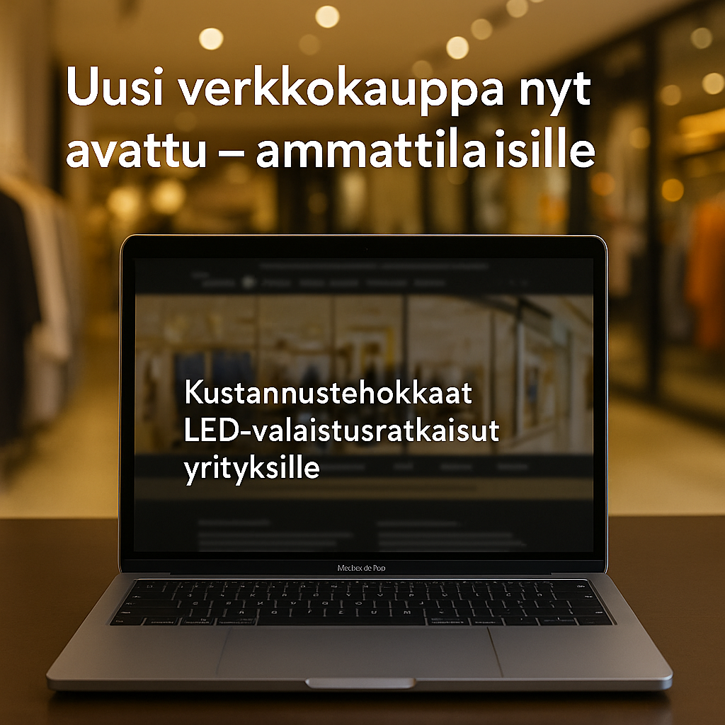 Tervetuloa uuteen LumiSolutions-verkkokauppaan – valaistusratkaisuja ja komponentteja ammattilaisille