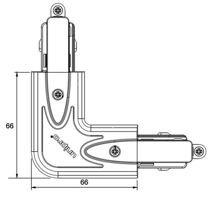Unipro® LC3 – L-kulmasyöttöliitin 3-vaihekiskoon