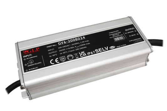GV6-200B024 – 200 W, 24 V, IP67
