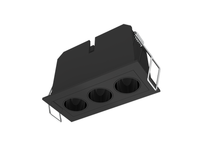 Magicube GLE-ME35G03 LED-alasvalo, Musta, 4000K, 8W