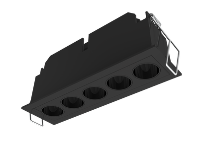 Magicube GLE-ME35G05 LED-alasvalo, Musta, 4000K, 13W