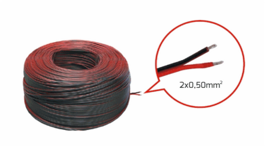 LED-Asennuskaapeli-PRZ-MET-2X0,50-Musta