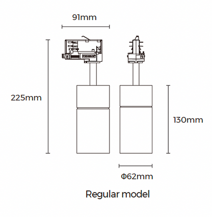 LSS-62 LED-kiskovalaisin mitat ja tekniset tiedot