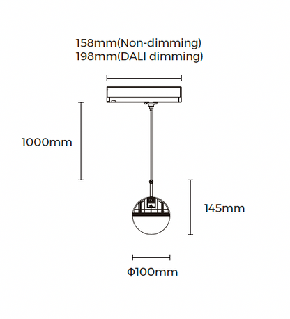 LED-kiskovalaisin LSIB-100 mitat ja tekniset tiedot