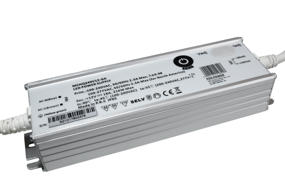 MCHQ240V12-GA – 240 W, 12 V, IP65