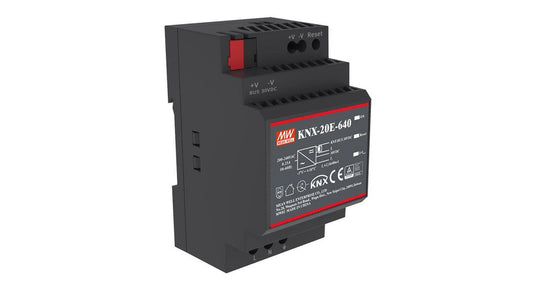 MEAN WELL KNX-20E-640 KNX DIN-kiskovirtalähde 30V 640mA