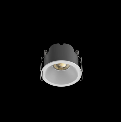 Spark SE75L upotettava LED-alasvalo – valkoinen etuosa, 6W, 75 mm upotusreikä, CRI90, säädettävä värilämpötila.