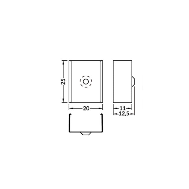 U4-kiinnitysklipsit-kartio-mitat