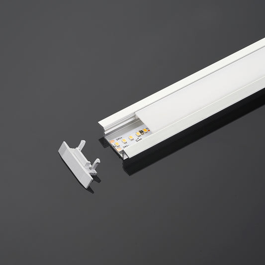 Upotettava LED-profiili 2507 – matala alumiiniprofiili LED-nauhoille (25x7 mm)