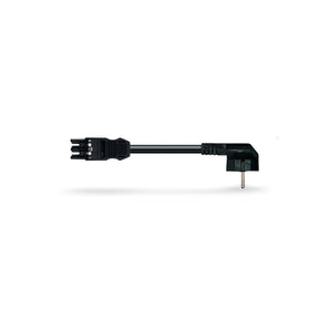 WAGO 3-napainen liitäntäkaapeli 1,5 mm², esikokoonpantu, 3 m, musta sähkökaapeli.
