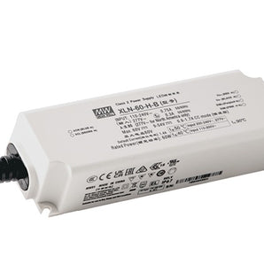 Mean Well XLN-60-24 24V LED-virtalähde IP67, kompakti 60W, tasajännite, luotettava ja kestävä.