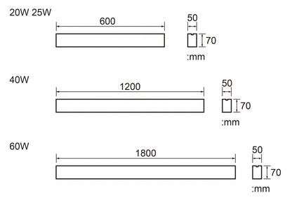 HYR-LL LED-kiskovalaisin mitat