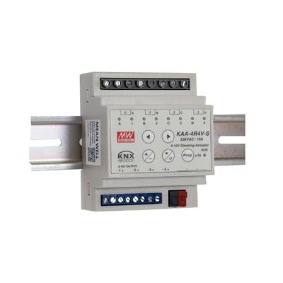 MEAN WELL KAA-4R4V-10S 4-kanavainen KNX LED-aktuaattori himmennin