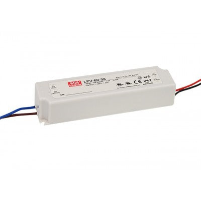 Mean Well LPV-60-24 LED-vakiojännitelähde 24V 60W kompakti