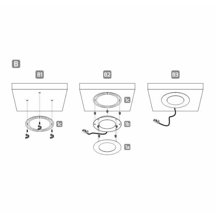 2,8W 12V LED-kalustevalaisin MAGNETO musta, 260lm CRI80, IP20, himmennettävä