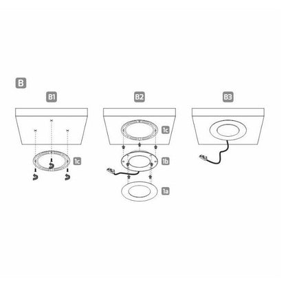 2,8W 12V LED-kalustevalaisin MAGNETO musta, 260lm CRI80, IP20, himmennettävä