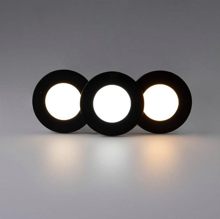 2,8W 12V LED-kalustevalaisin MAGNETO musta, 260lm CRI80, IP20, himmennettävä