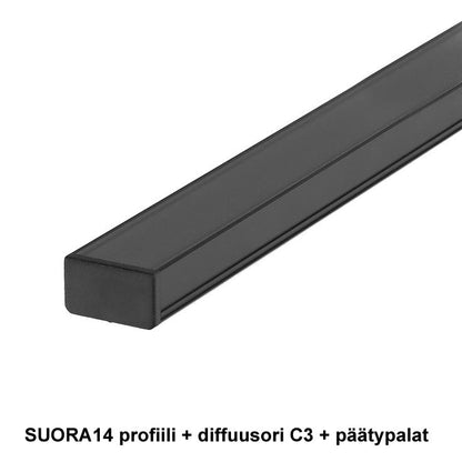 musta-suora14-led-profiili-mustalla-diffuusorilla-ja-päätypaloilla