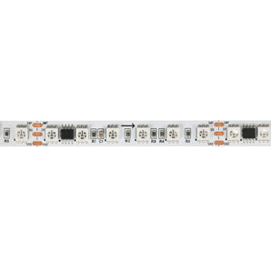 Pixel LED -nauha 24V, jossa useita LED-elementtejä ja ohjauspisteitä kompleksisiin valotehosteisiin.