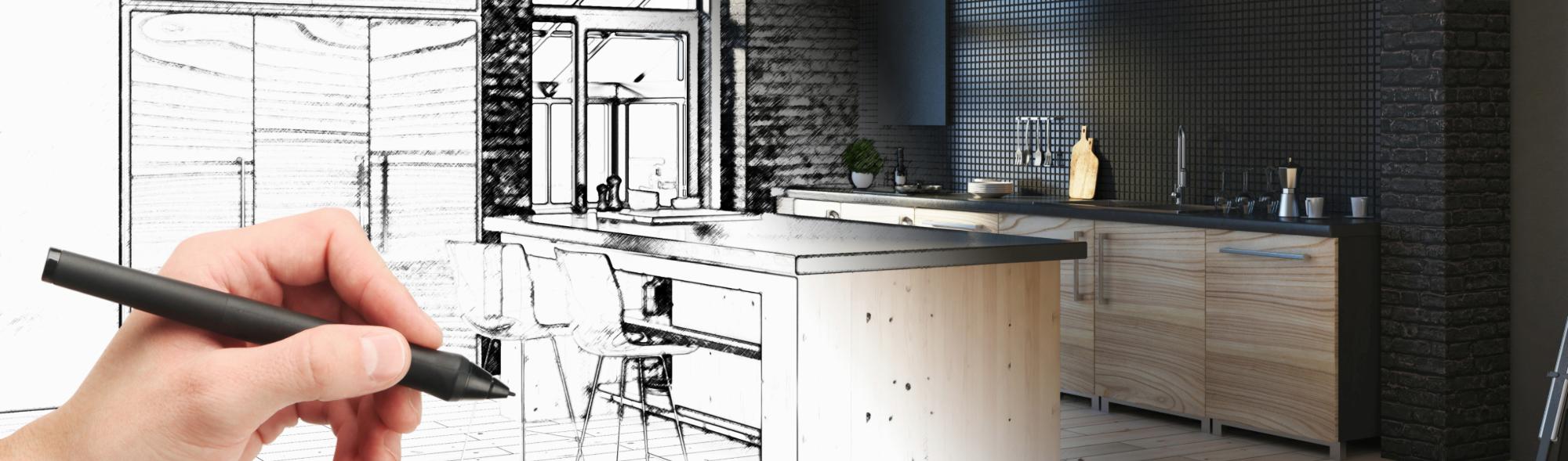 Valaistussuunnittelija työssään – esimerkkinä keittiövalaistus, mutta palvelu soveltuu myös liiketiloihin, myymälöihin, hotelleihin, kokoustiloihin ja julkisiin kohteisiin